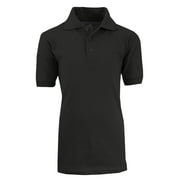Boy's Short Sleeve School Uniform Pique Polo Shirts (Big Boys)