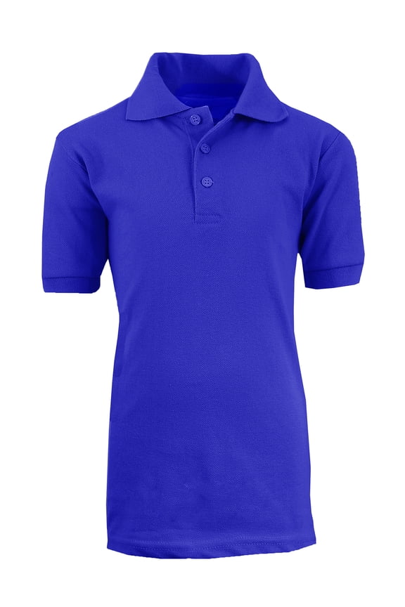 Boy's Short Sleeve School Uniform Pique Polo Shirts (Big Boys)