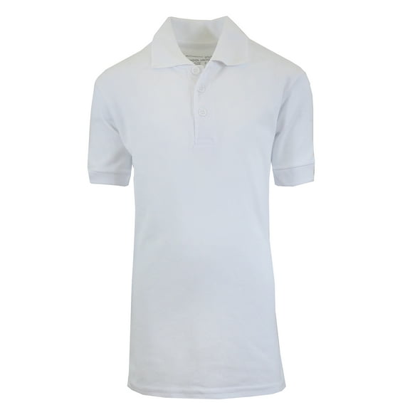 Boy's Short Sleeve School Uniform Pique Polo Shirts (Big Boys)