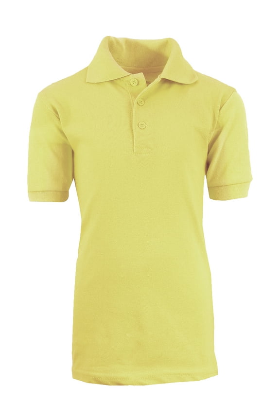 Boy's Short Sleeve School Uniform Pique Polo Shirts (Little Boys)