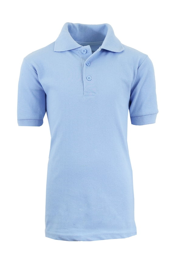 Boy's Short Sleeve School Uniform Pique Polo Shirts (Little Boys)