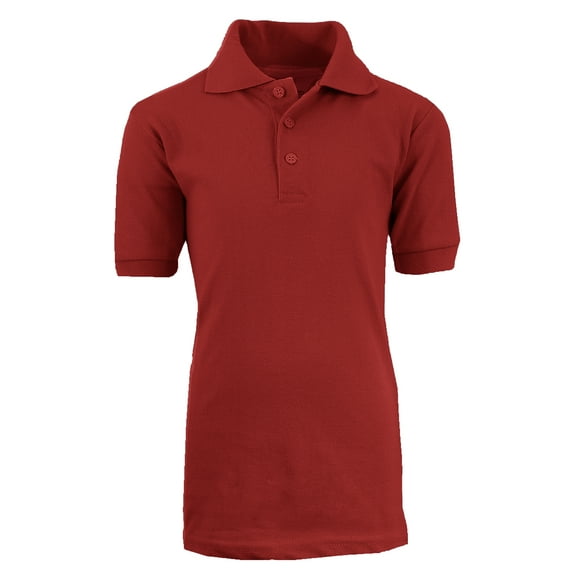 Boy's Short Sleeve School Uniform Pique Polo Shirts (Little Boys)
