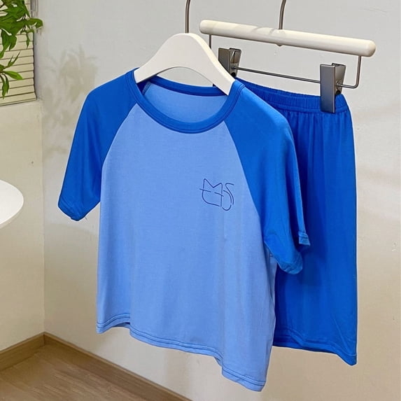 Boy's Short Sleeved Running Suit Casual Quick Drying Clothes Shorts Summer Activewear Sets Toddler Boys Soccer Shorts 2-3 Years