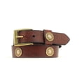 thumbnail image 1 of Boy's Shotgun Shell Conchos Belt Brown 22, 1 of 2