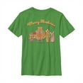 thumbnail image 1 of Boy's Shrek Christmas Gingerbread Cookies  Graphic Tee Kelly Green X Large, 1 of 3