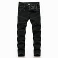thumbnail image 1 of Boy's Skinny Fit Ripped Destroyed Distressed Fashion Kids Stretch Slim Jeans Pants, 1 of 6