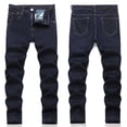 thumbnail image 1 of Boy's Skinny Ripped Jeans Destroyed Distressed Stretch Slim Fit Denim Pants Navy 13 Y-14 Y, 1 of 7