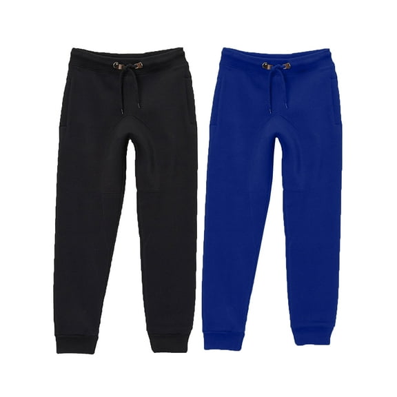 Boy's Slim-Fit Fleece Jogger Sweatpants (2-Pack)