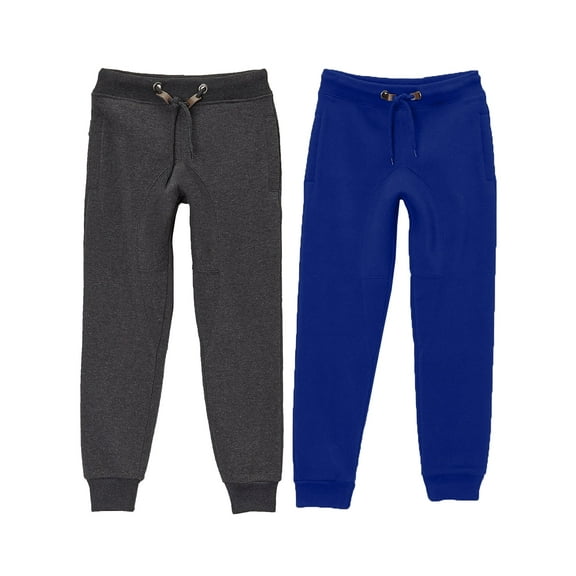 Boy's Slim-Fit Fleece Jogger Sweatpants (2-Pack)