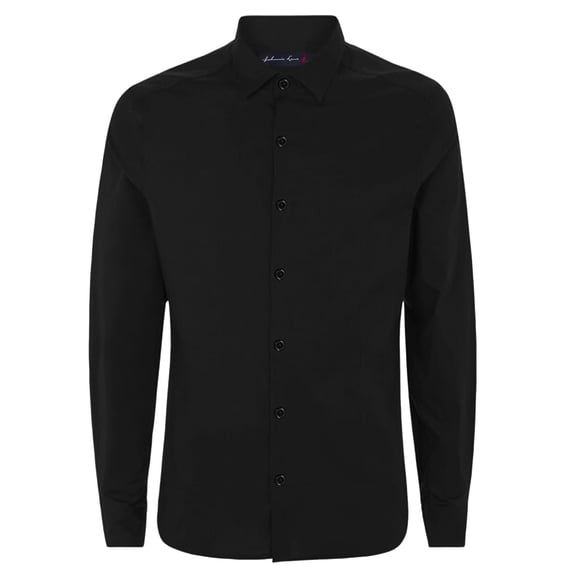 Boy's Slim Fit Long Sleeve Shirt JL64 Black 12M