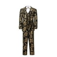 thumbnail image 1 of Boy's Slim Fit Outfit Tuxedos Toddler Formal Suits Set Kids Boys Gold Suit Dress for Weddings, 1 of 4