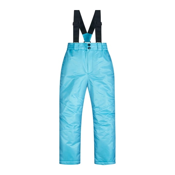 Boy's Snow Bibs Kids Ski Pants Waterproof Insulated Winter Overalls Kids Girls Boys Ski Pants For Outdoor Windproof Water Proofing Warm And Cotton Thickening for 8-16years