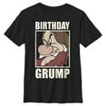 thumbnail image 1 of Boy's Snow White and the Seven Dwarfs Birthday Grump  Graphic Tee Black Small, 1 of 5