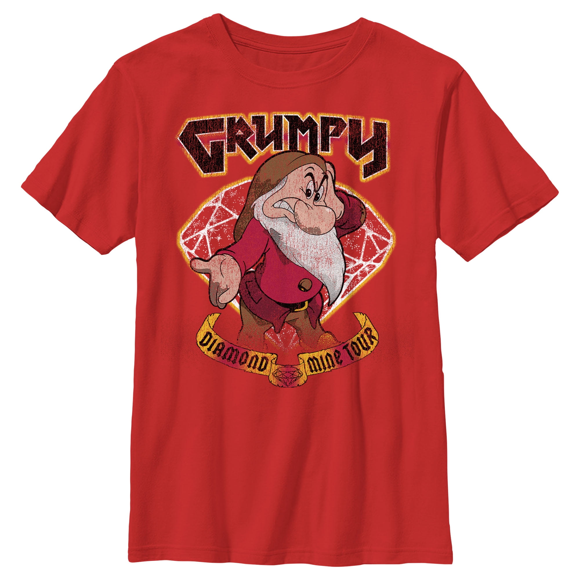 Boy's Snow White and the Seven Dwarfs Grumpy Diamond Mine Tour Graphic ...