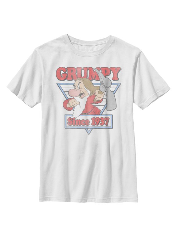 Boy's Snow White and the Seven Dwarfs Grumpy Since '37 Graphic Tee White X Small