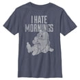 thumbnail image 1 of Boy's Snow White and the Seven Dwarfs Sleepy Morning  Graphic Tee Navy Blue Heather Small, 1 of 4