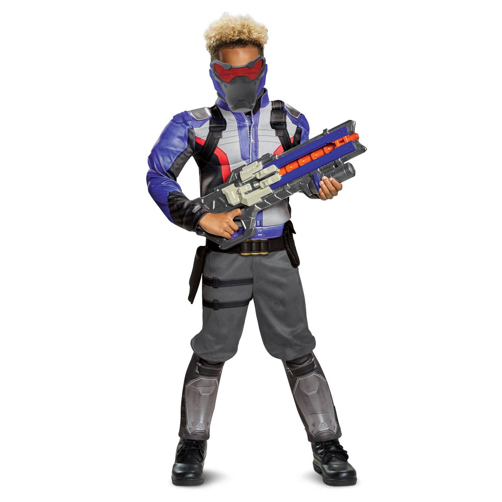 Morris Costumes Boy's Soldier: 76 Classic Muscle Costume Morris Costumes Boy's Soldier: 76 Classic Muscle Costume