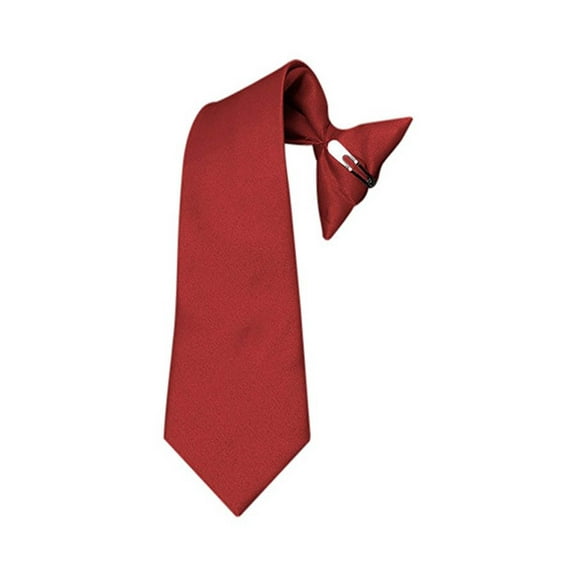 Boy's Solid Clip on Tie