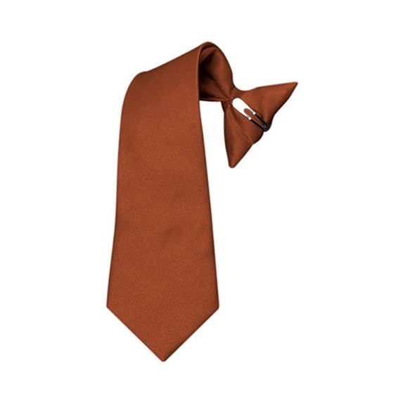 Boy's Solid Clip on Tie