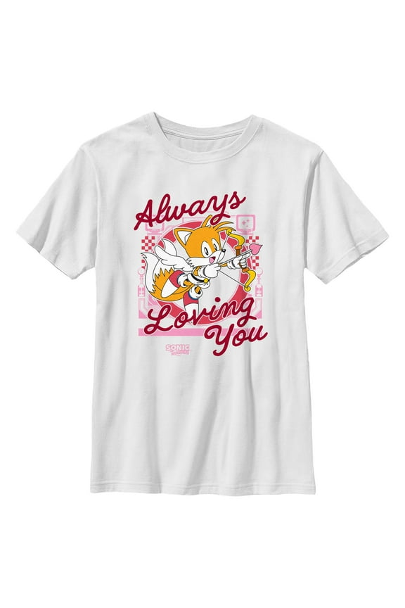 Boy's Sonic the Hedgehog Tails Always Loving You Graphic T-Shirt
