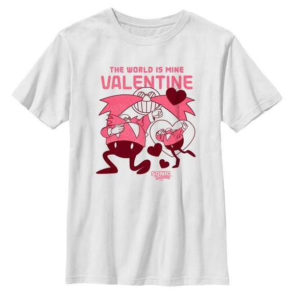 Boy's Sonic the Hedgehog The World Is Mine Valentine  Graphic T-Shirt