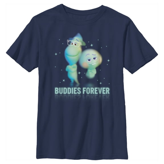 Boy's Soul Buddies Forever  Graphic Tee Navy Blue X Small