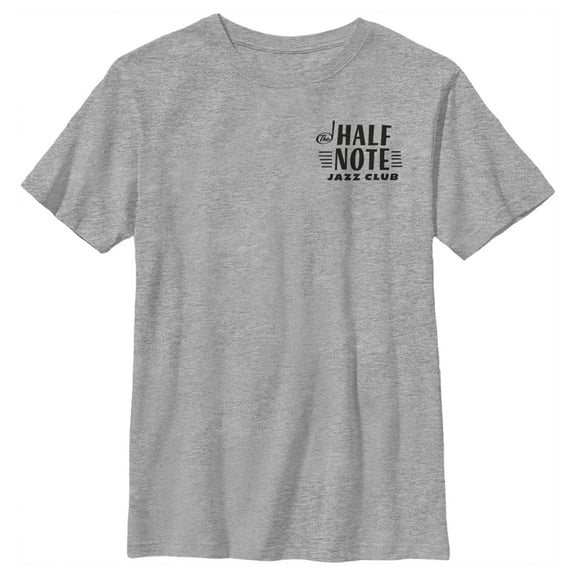 Boy's Soul Half Note Club Badge  Graphic Tee Athletic Heather X Large