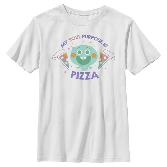 Boy's Soul Pizza Purpose  Graphic Tee White Small