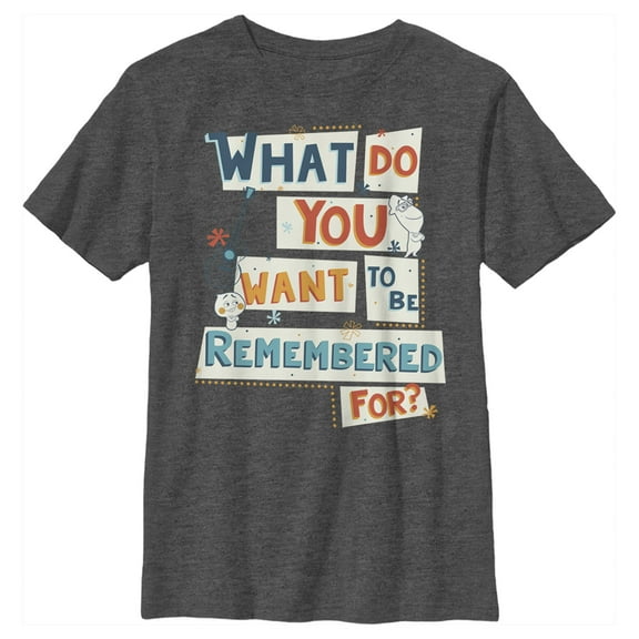 Boy's Soul Remember You  Graphic Tee Charcoal Heather Large