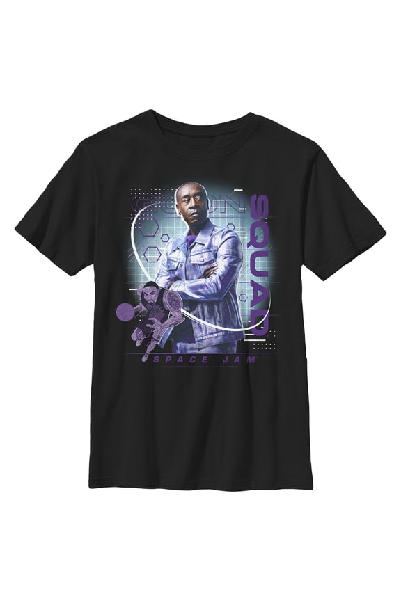 Boy's Space Jam: A New Legacy Al-G Rhythm Goon Squad Graphic Tee Black Large