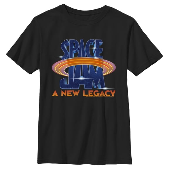 Boy's Space Jam: A New Legacy Classic Logo Graphic Tee Black X Large