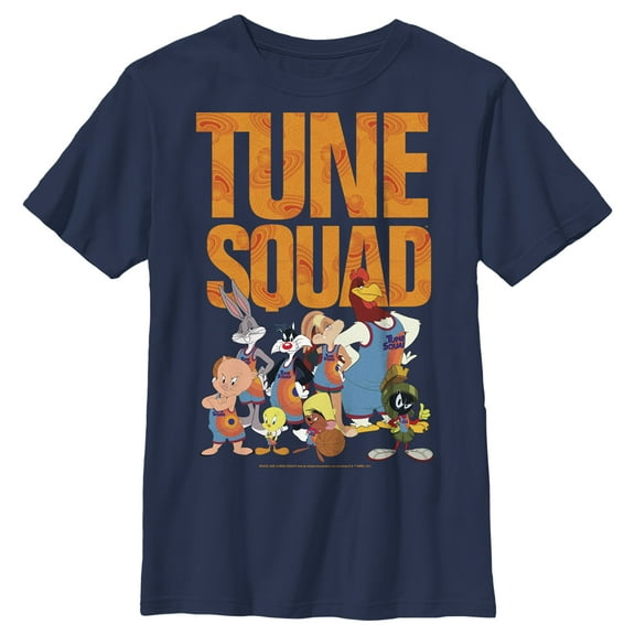 Boy's Space Jam: A New Legacy Full Tune Squad Graphic Tee Navy Blue X Large