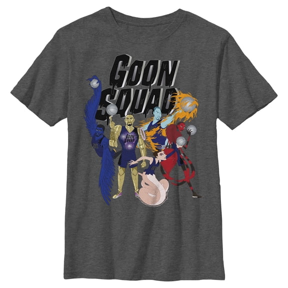 Boy's Space Jam: A New Legacy Goon Squad  Graphic Tee Charcoal Heather Small