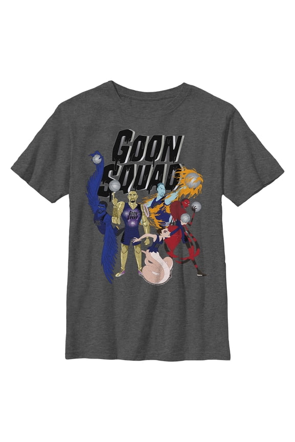 Boy's Space Jam: A New Legacy Goon Squad  Graphic Tee Charcoal Heather X Large