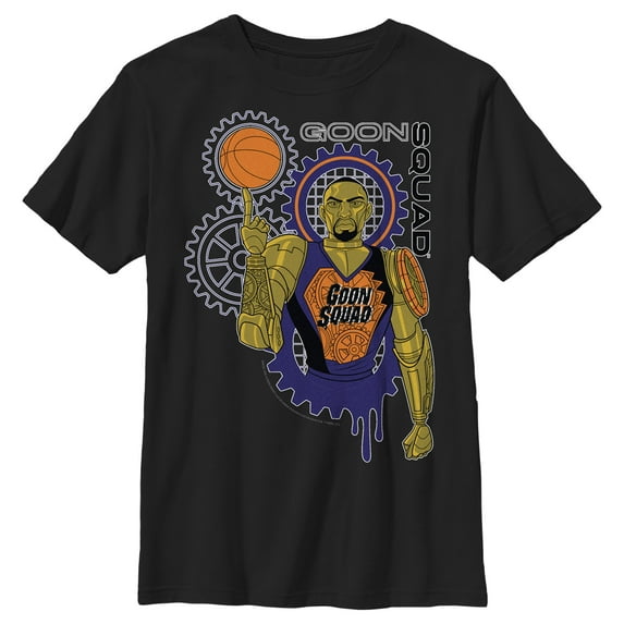 Boy's Space Jam: A New Legacy Goon Squad Star Graphic Tee Black Medium