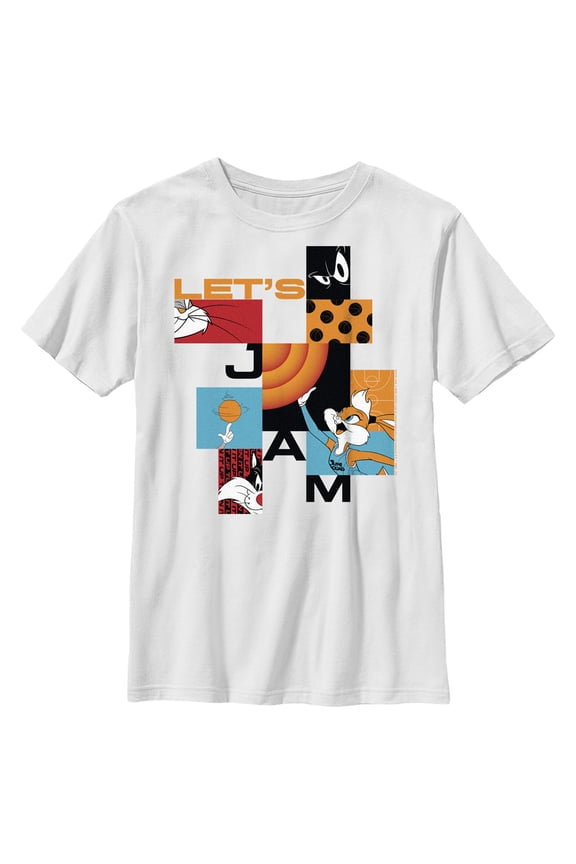 Boy's Space Jam: A New Legacy Lola Bunny Let's Jam Graphic Tee White Large