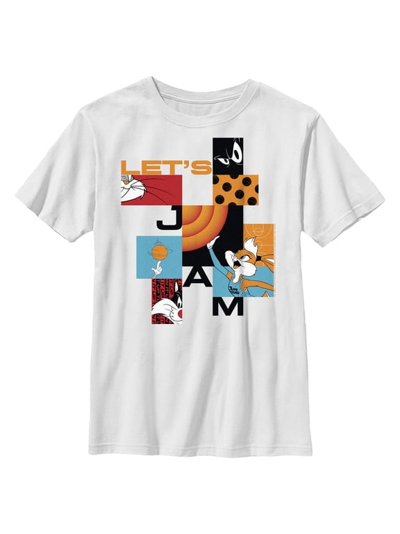 Boy's Space Jam: A New Legacy Lola Bunny Let's Jam Graphic Tee White Large