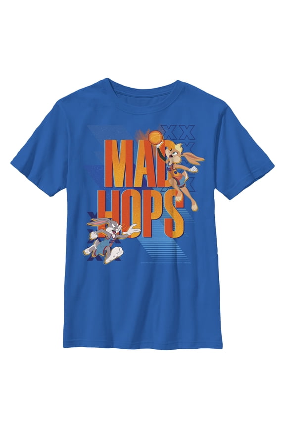 Boy's Space Jam: A New Legacy Mad Hops Graphic Tee Royal Blue Small