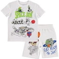 thumbnail image 1 of Boy's Space Jam Shorts and T-Shirt Set - Space Jam Boys Basketball Clothing set, 1 of 6