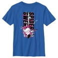 thumbnail image 1 of Boy's Spider-Man: Across the Spider-Verse Spider Gwen Paint Splatter Graphic Tee Royal Blue X Small, 1 of 5