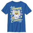 thumbnail image 1 of Boy's SpongeBob SquarePants Colorful Hoppy Easter  Graphic Tee Royal Blue X Small, 1 of 5