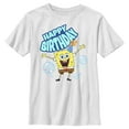 thumbnail image 1 of Boy's SpongeBob SquarePants Happy Birthday Bubbles  Graphic Tee White Large, 1 of 4
