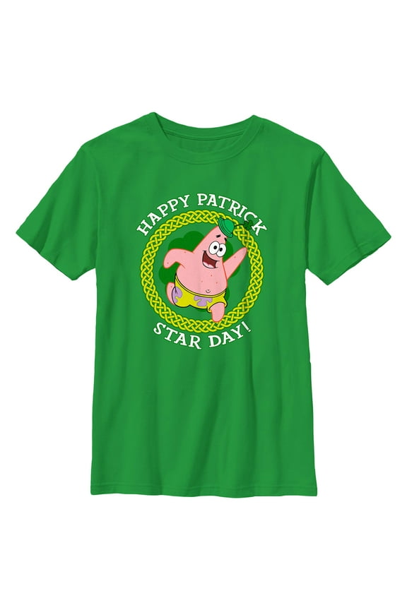 Boy's SpongeBob SquarePants Happy Patrick Star Day Graphic T-Shirt