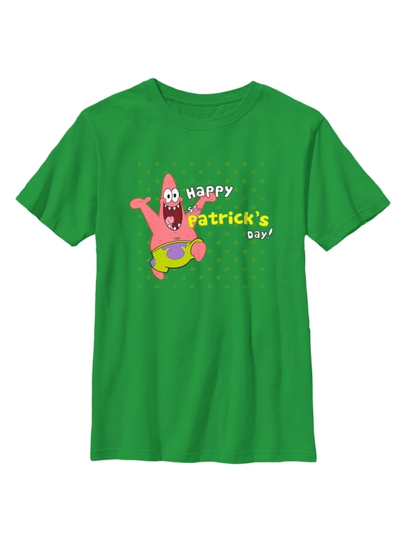 Boy's SpongeBob SquarePants Happy Patrick's Day Graphic T-Shirt