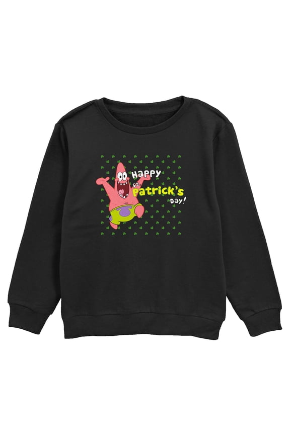 Boy's SpongeBob SquarePants Happy Patrick's Day  Sweatshirt