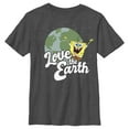 thumbnail image 1 of Boy's SpongeBob SquarePants Love the Earth  Graphic Tee Charcoal Heather Medium, 1 of 5