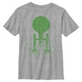 thumbnail image 1 of Boy's Star Trek St. Patrick's Enterprise Clover Fill  Graphic Tee Athletic Heather Medium, 1 of 5
