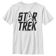 thumbnail image 1 of Boy's Star Trek: The Original Series Distressed Logo  Graphic Tee White X Small, 1 of 4