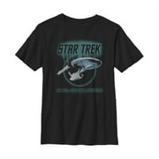 Boy's Star Trek: The Original Series Space the Final Frontier Graphic Tee Black X Large