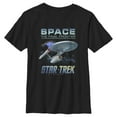 thumbnail image 1 of Boy's Star Trek: The Original Series USS Enterprise Space The Final Frontier  Graphic Tee Black X Large, 1 of 5